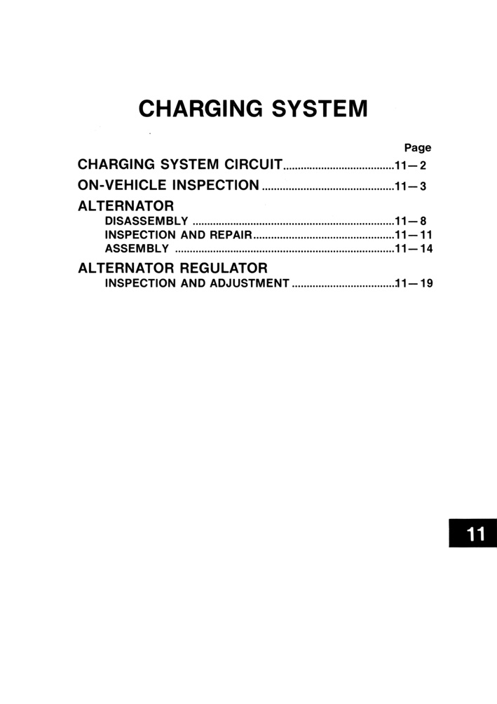Toyota Service Manual - 18R Engine - Page 11-01 (100dpi) - Retro JDM